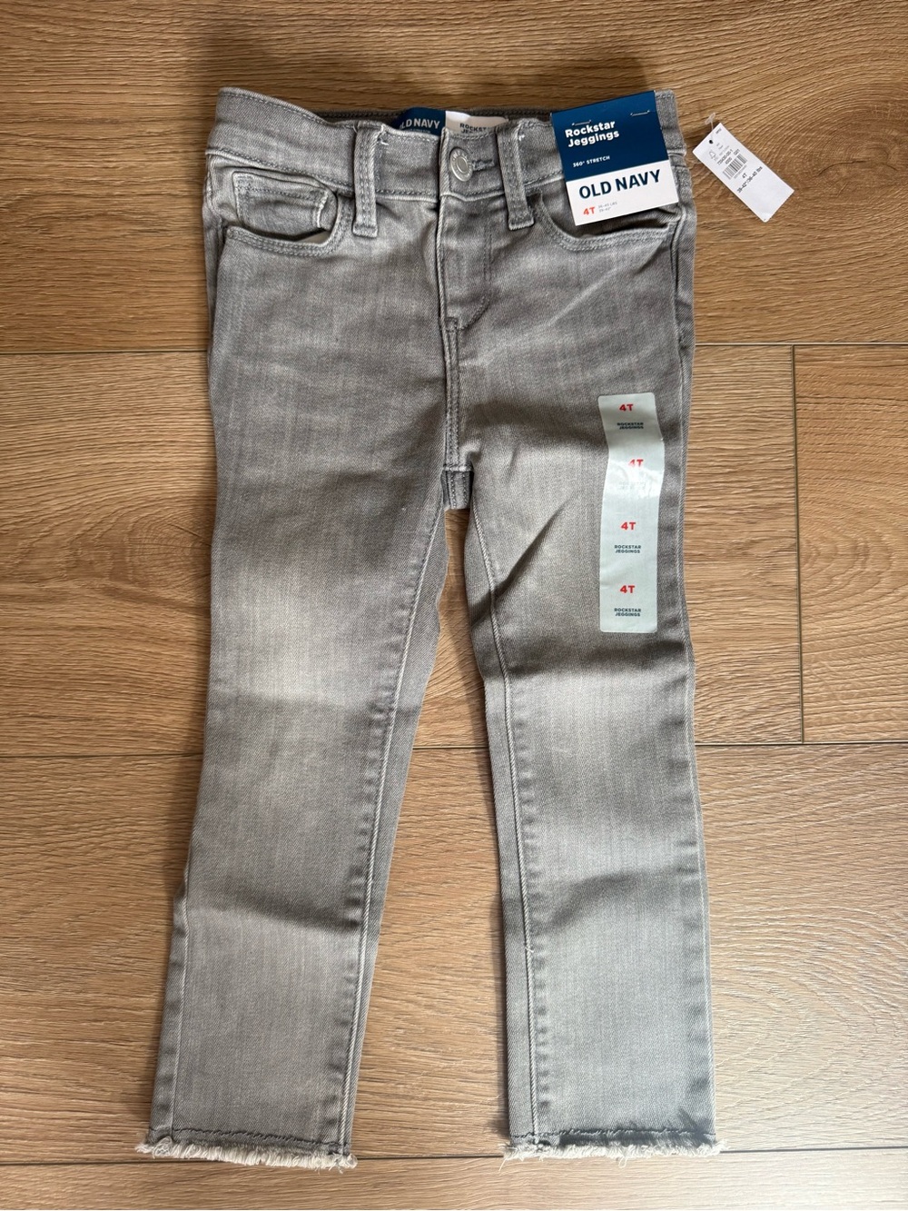 Girls Old Navy Light Grey Rockstar Jeggings